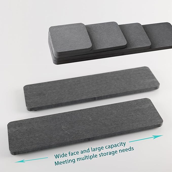 NiuYichee 2 Pcs Water Absorbing Stone Trays, Kitchen/Bathroom Sink Soap Dish, Diatomite Tray Used for Hand Soap & Cosmetic Bo