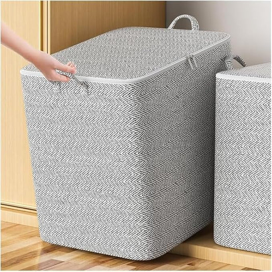 Clothes Storage Bag, Non-Woven Clothes Quilt Foldable Storage Bag, Multipurpose Large Capacity Lightweight Portable Wardrobe 
