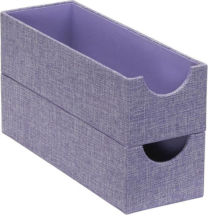 Household Essentials 2-Pack of Drawer Organizers, Sturdy Chipboard With Soft Polyester Cover, Handy and Fashionable Organizat