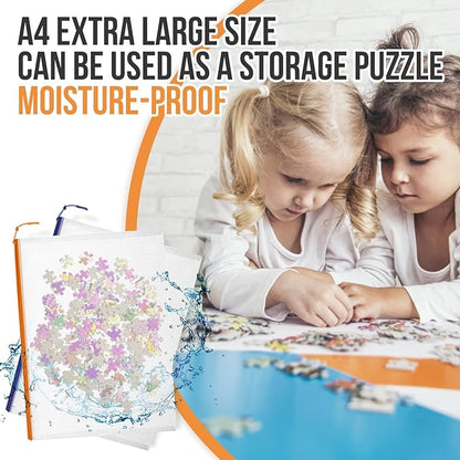 24pcs Mesh Zipper Pouch Bags Puzzle Storage Bags, A4 13x9 Inches Large Reusable Zipper Pouches for Classroom Organizing Board