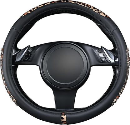 Flying Banner car Steering Wheel Cover Gel Massage Velvet Cool Warm Universal Size 15 inches SUV Truck Anti Slip Odorless Sum
