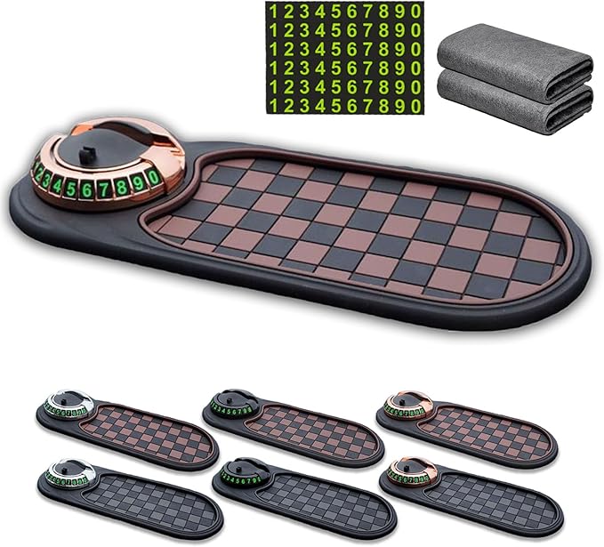 RJDJ Multifunctional Car Anti-Slip Mat, 360° Rotatable 4-in-1 Mobile Phone Stand On-Board Anti-Slip Pad, Car Dashboard Suppor