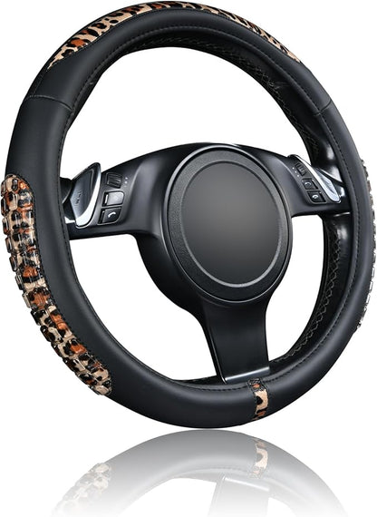 Flying Banner car Steering Wheel Cover Gel Massage Velvet Cool Warm Universal Size 15 inches SUV Truck Anti Slip Odorless Sum