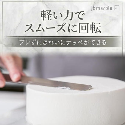 JEmarble Lazy Susan 12 inch Turntable with Aluminum Alloy Bearing, Smooth/Silent/Durable(White)(Premium Quality)