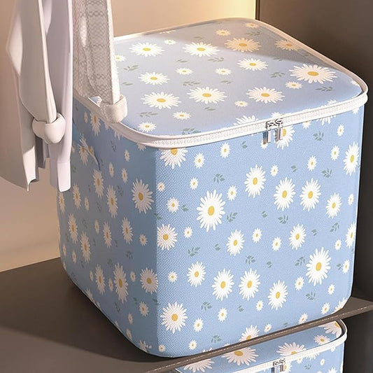Clothes Storage Bag, Non-Woven Clothes Quilt Foldable Storage Bag, Multipurpose Large Capacity Lightweight Portable Wardrobe 