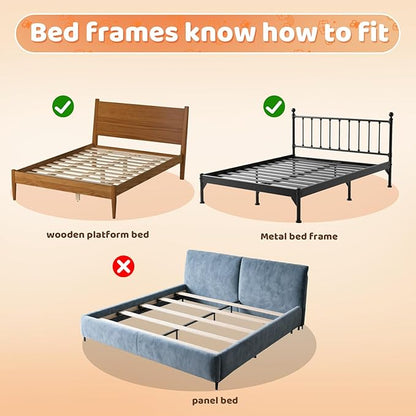 omzer Large Bed Guard Rail for Toddlers - 59inch Foldable & Adjustable Heights Baby Bed Safety Railing - Toddler Long Bed Rai