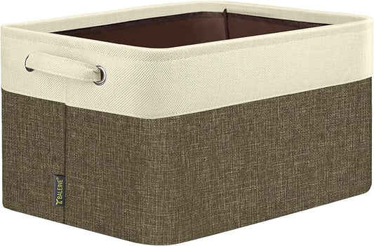 BALEINE 1 Pack Fabric Closet Storage Bins for Shelves, Linen Closet Organizers and Storage, Decorative Baskets for Organizing