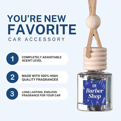 C&E Craft Co Hanging Car Air Freshener Diffuser 2 Pack, Long Lasting Fragrance Oil Car Freshener, Glass Bottle Auto Air Fresh