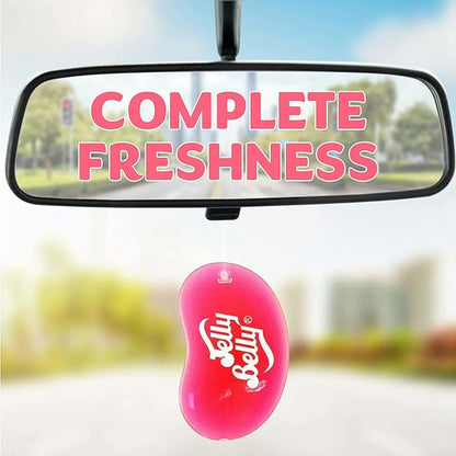 Jelly Belly Duo Car Air Freshener Vent Clips, Tutti-Fruitti Scent, 2 Pack, Fun and Fruity Car Vent Clips With an Iconic Jelly