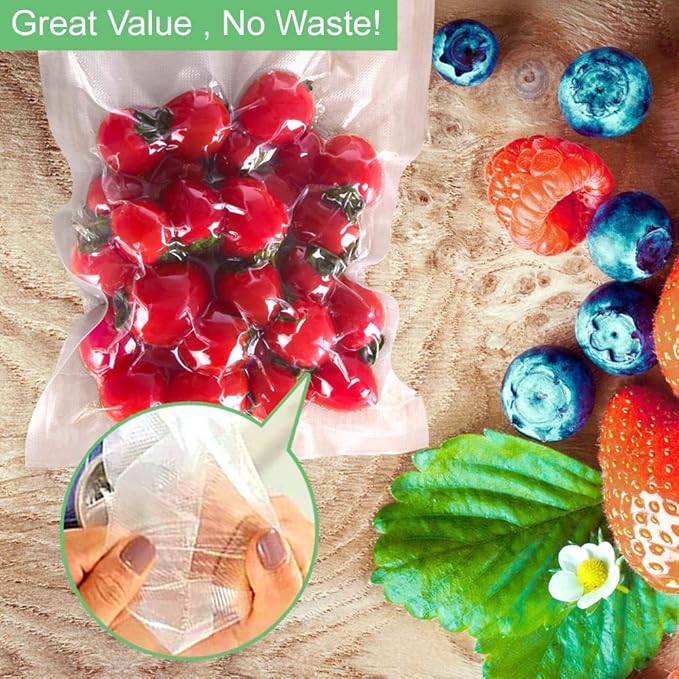 O2frepak 2Pack 11"x50' Rolls 4mil Vacuum Sealer Bags Rolls with BPA Free,Heavy Duty Vacuum Sealer Storage Bags Rolls,Cut to S