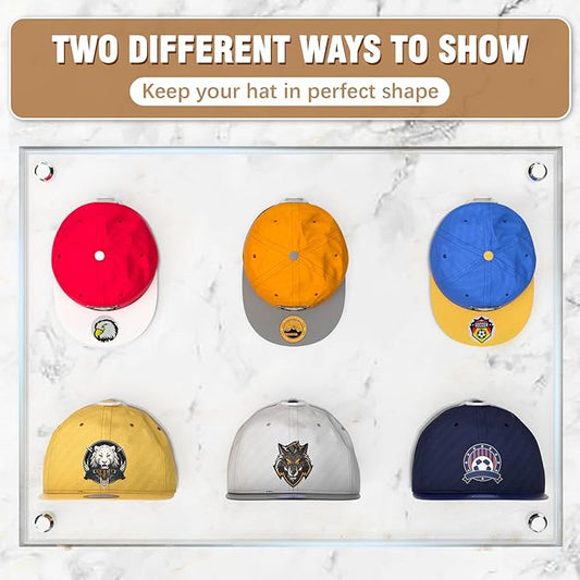36 Pack Adhesive Hat Hooks for Wall, Super Strong Hat Rack for Baseball Caps, Hat Organizer Display for Home Decor, Hat Hange