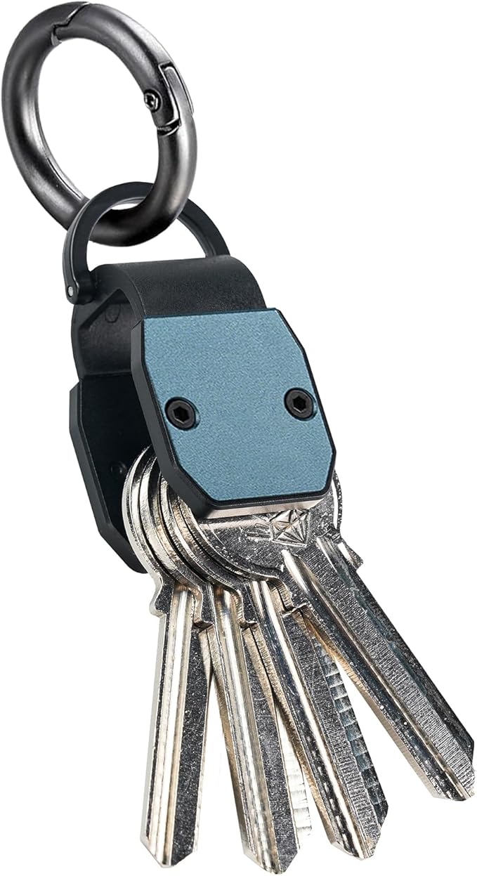 Metallic Key Organizer - Aluminum Key Organizer holder, Minimalist Innovative Keychain.