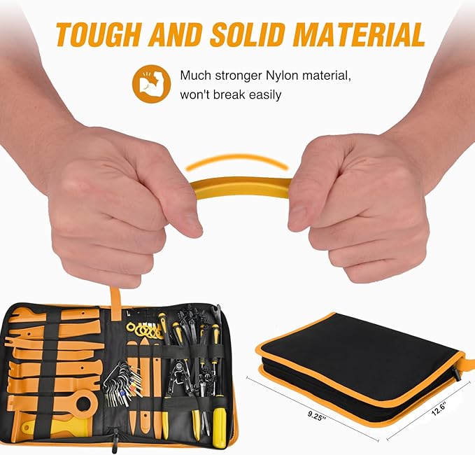 GOOACC 238Pcs Trim Removal Tool, Auto Push Pin Bumper Retainer Clip Set Fastener Terminal Remover Tool Adhesive Cable Clips K