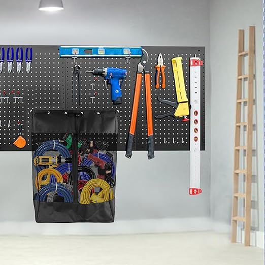 Pegboard Baskets,Pegboard Wall Organizer with Take and Go Design,Extra Large (26*18*11 Inches) Mesh Peg Board Organizer Acces