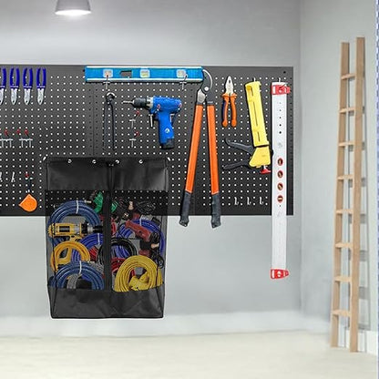 Pegboard Baskets,Pegboard Wall Organizer with Take and Go Design,Extra Large (26*18*11 Inches) Mesh Peg Board Organizer Acces