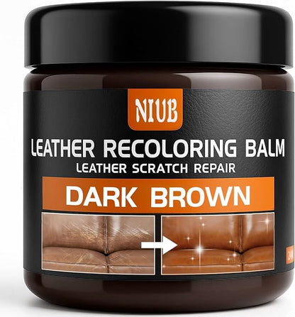 Leather Recoloring Balm Leather Color Restorer Scratch Repair Leather Paint for Furniture Couches Car Seats Shoes Bags Leathe