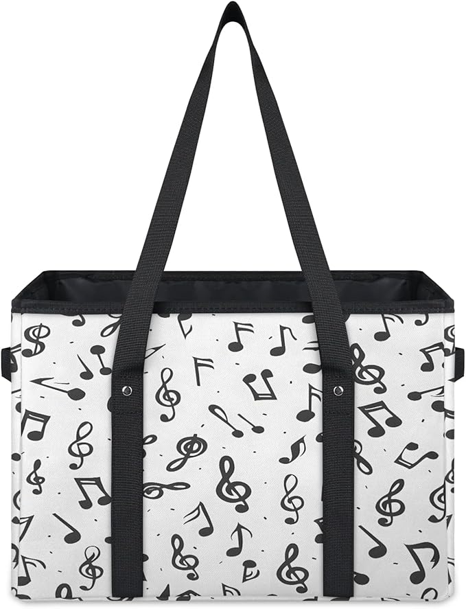 Reusable Grocery Bag, Foldable Large Shopping Tote Bag for Groceries Kitchen Picnic Car Trunk