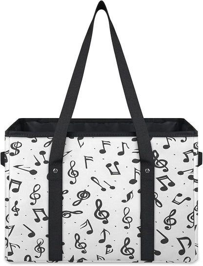 Reusable Grocery Bag, Foldable Large Shopping Tote Bag for Groceries Kitchen Picnic Car Trunk