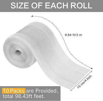 WILLBOND Carpet Cord Cover Cable Protector Floor Cover Cable Protector Management Only for Commercial Office Carpet(98.43 ft,Grey)