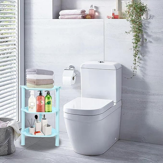 3 Tier Shower Caddy Organizer Shelf Corner, 13.5 x 10 x 26 Inches, Rustproof, Plastic Shower Rack Stands for Inside Bathroom,