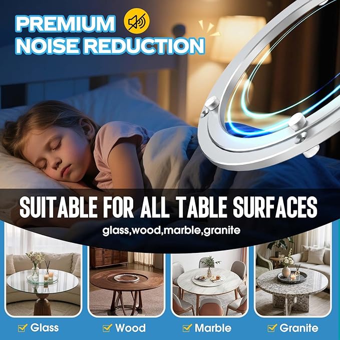 Lazy Susan Hardware,16 inch Heavy Duty Lazy Susan Bearing Kit,Rotating Serving Turntable for Aluminium Alloy Turntable Bearin