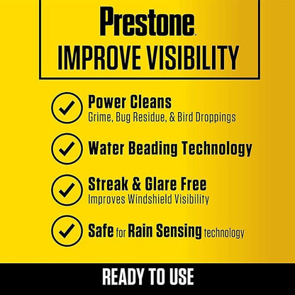 Prestone AS657 Bug Wash Windshield Washer Fluid, 1 Gallon (Pack of 2)