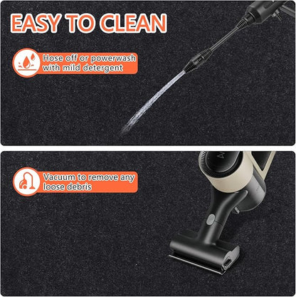 Oil Spill Mat, 48×72 Inch Garage Floor Mat for Under Car, Waterproof, Reusable Washable Premium Oil Absorbent Pads Protects F