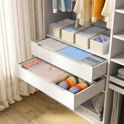 DIMJ Bundle of 12 Pack Drawer Organizer & 8 Pack Clothes Storage Bag