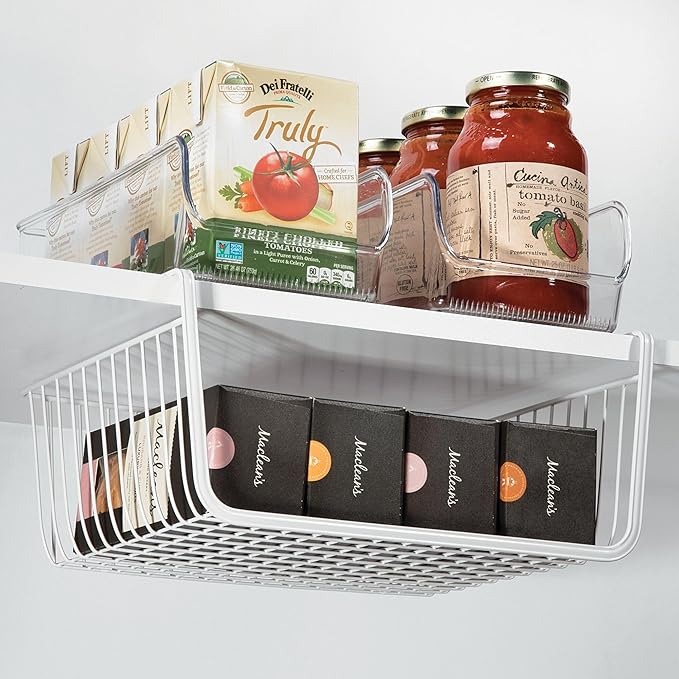 iDesign Pantry Bin for Kitchen or Cabinet Storage - Set of 4 - Clear