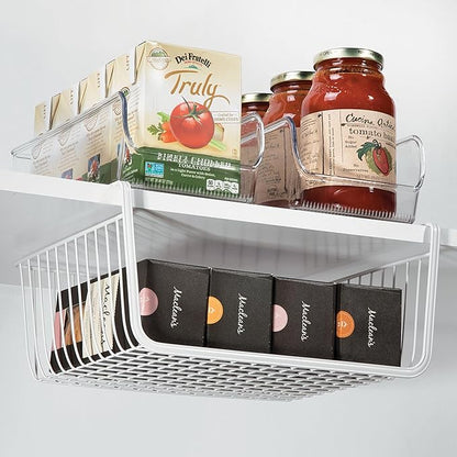 iDesign Pantry Bin for Kitchen or Cabinet Storage - Set of 4 - Clear