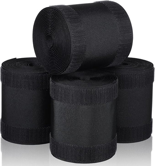 WILLBOND Carpet Cord Cover Cable Grip Floor Cover Cable Protector Management Only for Commercial Office Carpet(Black,39.37 ft)
