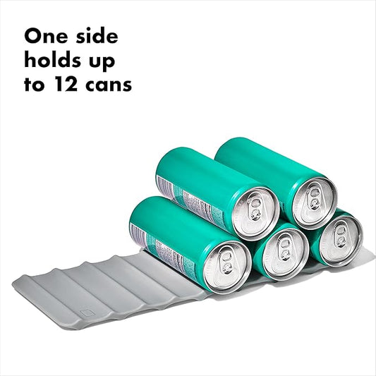 OXO Good Grips Fridge Beverage Mat for Cans and Wine Bottles Gray