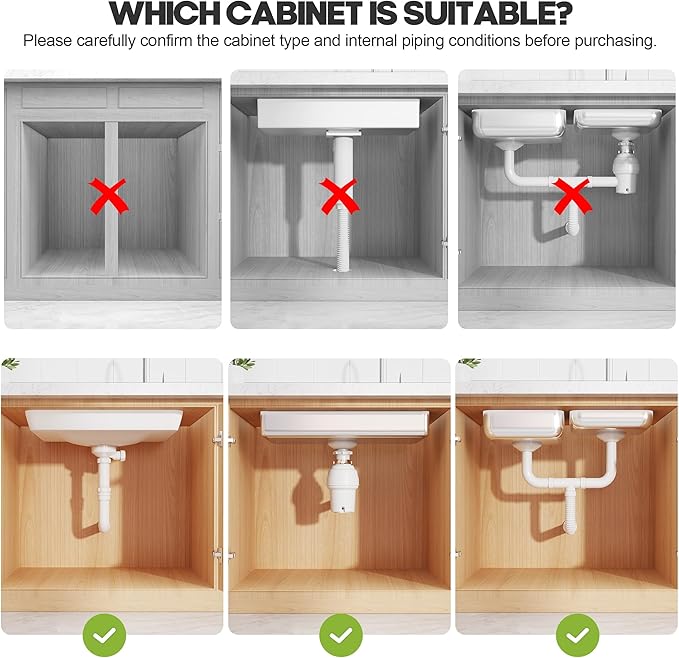 1 Pack Expandable Under Sink Organizers And Storage With Upgrade Ball-Bearing Slide Tracks,2-Tier Pull Out Under Cabinet Orga
