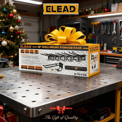 ELEAD 9-Pairs Heavy Duty Garage Tool Organizer Wall Mount Hooks, 48 Inches 730 lbs Garden Tool Organizer with Adjustable Hook