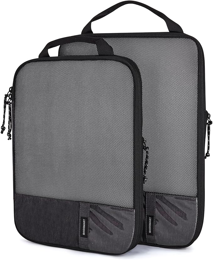 BAGSMART 6 Set /4 Set/2 Set Compression Packing Cubes for Travel, Lightweight Luggage Organizer Bags, Durable Space Saver Bag