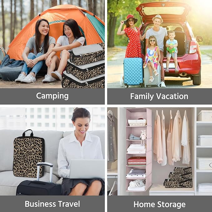 7 Pcs Compression Packing Cubes for Travel, Waterproof Suitcase Luggage Backpack Organizer with Toiletry Bag Travel Essential