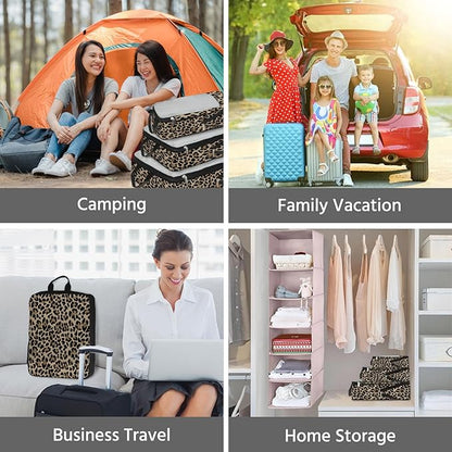 7 Pcs Compression Packing Cubes for Travel, Waterproof Suitcase Luggage Backpack Organizer with Toiletry Bag Travel Essential