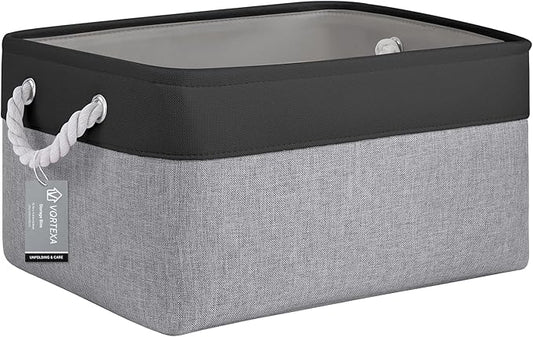 Large Storage Baskets- 15.7x11.8x8.26 inch Storage Bins for Shelves and Closet Organizing, Foldable Fabric Bin for Home Organ