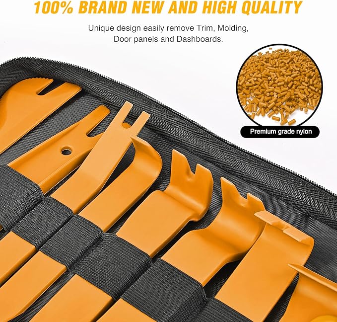 GOOACC 238Pcs Trim Removal Tool, Auto Push Pin Bumper Retainer Clip Set Fastener Terminal Remover Tool Adhesive Cable Clips K