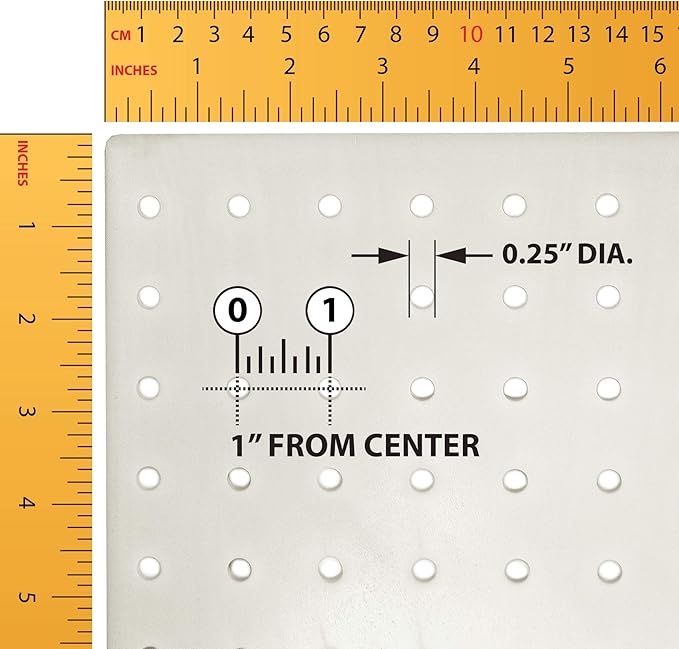 Azar Displays 900988-WHT 48" x 24" Pegboard Organizer Kit in White
