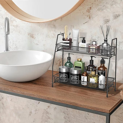 SPISPI Spice Rack Organizer for Cabinet, Bathroom Organizer Countertop, Bathroom Counter Organizer, Kitchen Countertop Organi