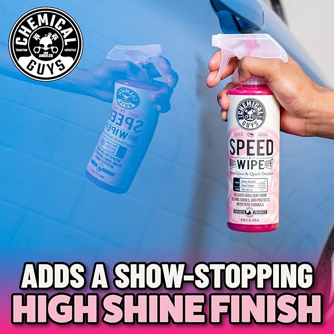 Chemical Guys WAC_202_16 Speed Wipe Quick Detailer, Safe for Cars, Trucks, SUVs, Motorcycles, RVs & More, 16 fl oz, Cherry Sc
