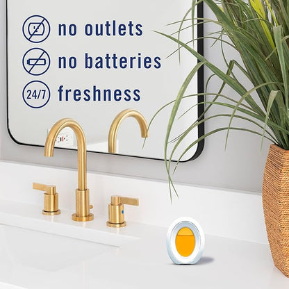 Febreze Bathroom Air Freshener, Odor-Fighting, Plug In Alternative, Air Fresheners for Home and Bathroom and Kitchen, Closet 