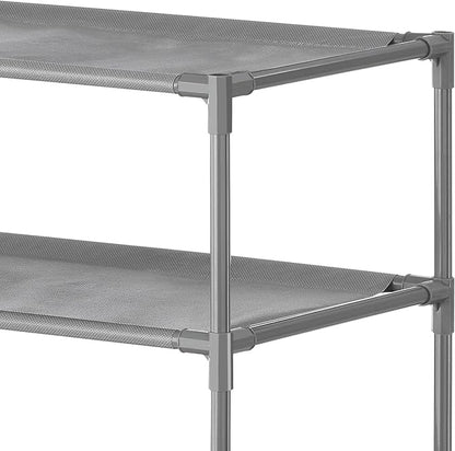 Whitmor Spacemaker 6-Tier Shelves, Gunmetal