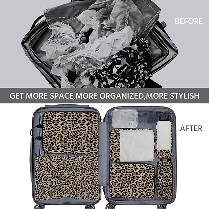 7 Pcs Compression Packing Cubes for Travel, Waterproof Suitcase Luggage Backpack Organizer with Toiletry Bag Travel Essential