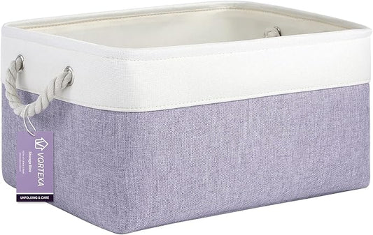 Large Storage Baskets- 15.7x11.8x8.26 inch Storage Bins for Shelves and Closet Organizing, Foldable Fabric Bin for Home Organ