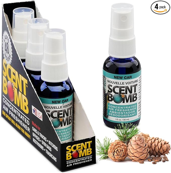 Scent Bomb Air Freshener Spray, Long-Lasting Odor Eliminator - Effective Deodorizer for Home & Car, Fresh Room Spray for Kitc
