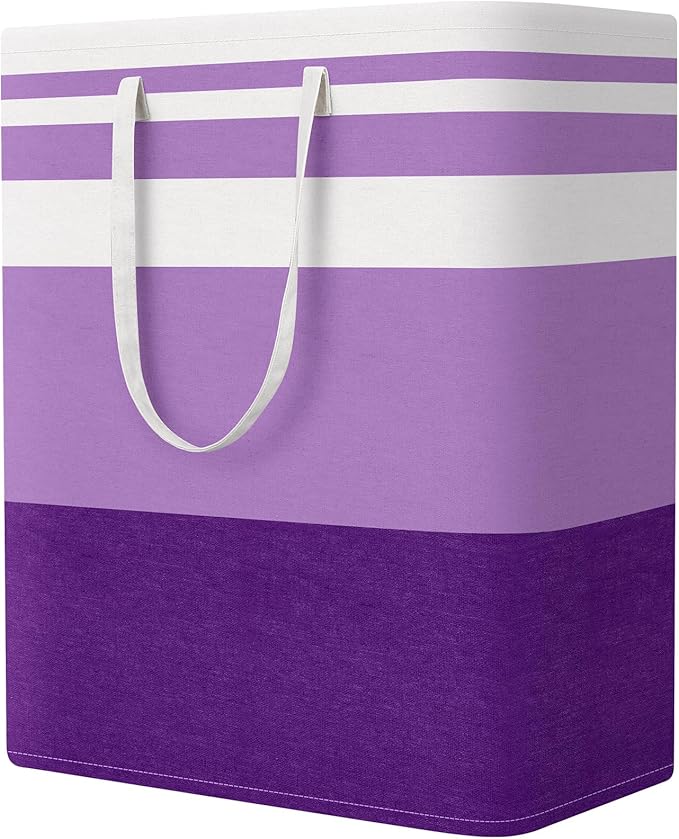StorageRight Large Collapsible Laundry Basket Hamper with Easy Carry Handles，Freestanding Clothes Hampers for Laundry, Bedroo