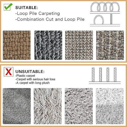 WILLBOND Carpet Cord Cover Cable Protector Floor Cover Cable Protector Management Only for Commercial Office Carpet(196.85 ft,Black)