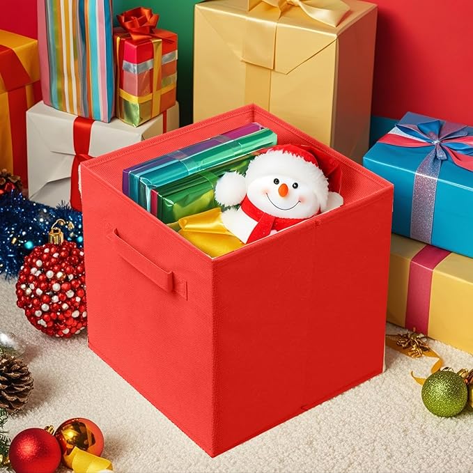 ShellKingdom Storage Bins, Foldable Fabric Storage Cubes and Cloth Storage Organizer Drawer for Closet and Toys Storage, 2 Pa